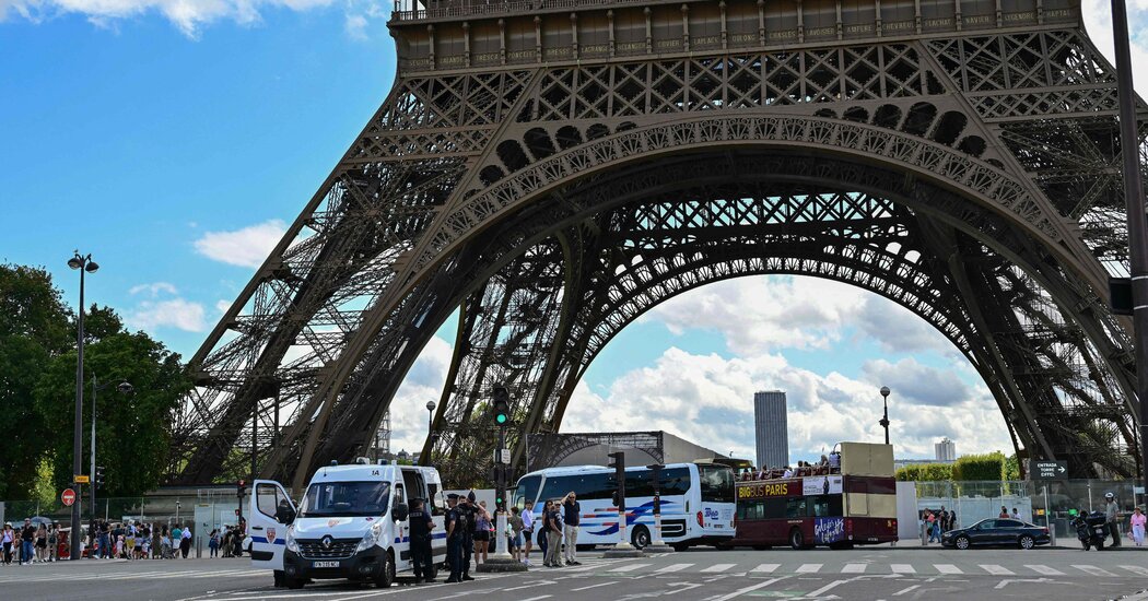 Two American tourists were caught sleeping in the Eiffel Tower